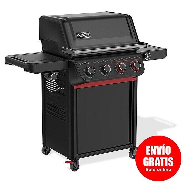 Weber Barbacoa de gas Spirit EPX-435R + Rustidor (Superficie de la parrilla (An x Pr): 61 x 45 cm, 10,3 kW, Número de quemadores: 4) | BAUHAUS
