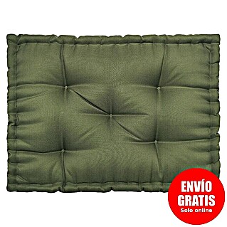 Cojín para asiento de palet water resist Oxford (1 ud., L x An x Al: 80 x 60 x 10 cm, 100% poliéster, Verde)