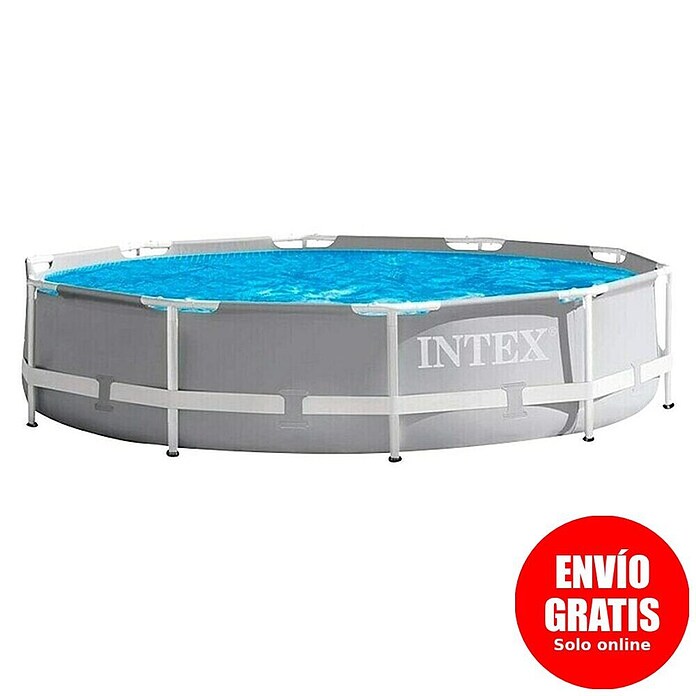Intex Piscina Frame Prisma Rondo C/F (Ø x Al: 305 x 76 cm, Gris, 4.485 l) | BAUHAUS