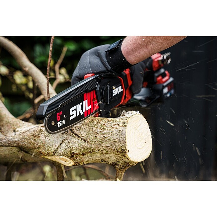 Skil PWRCore 20V Accukettingzaag + Gratis Accu Compressor (20 V, Li-ion, Excl. accu, Lengte zaagblad: 15 cm) | BAUHAUS