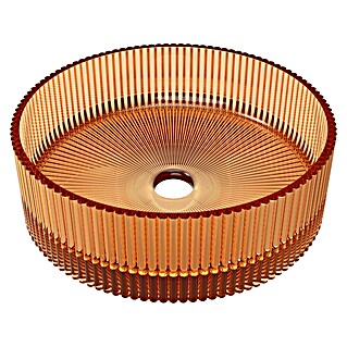 Artysan Lavabo de sobremesa Cristal (Diámetro: 36 cm, Champagne)