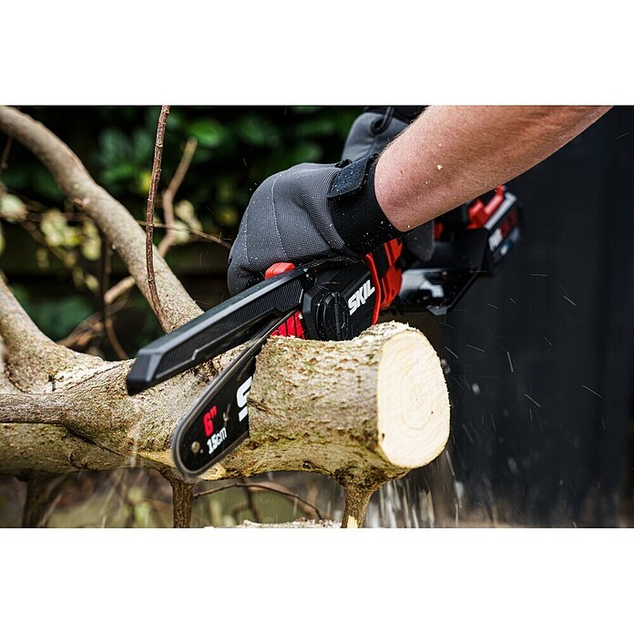 Skil PWRCore 20V Accukettingzaag + Gratis Accu Compressor (20 V, Li-ion, Excl. accu, Lengte zaagblad: 15 cm) | BAUHAUS