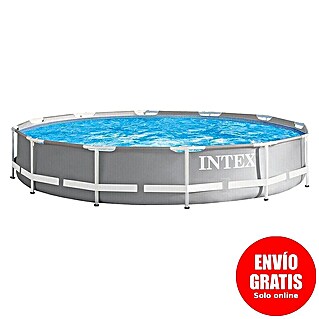 Intex Piscina Frame Prisma Rondo II (Ø x Al: 366 x 76 cm, Gris, 6.503 l)