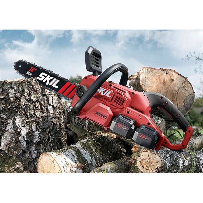 Skil PWRCore 20V Accukettingzaag + Gratis Accu Compressor (20 V, Li-ion, Excl. accu, Lengte zaagblad: 35 cm) | BAUHAUS