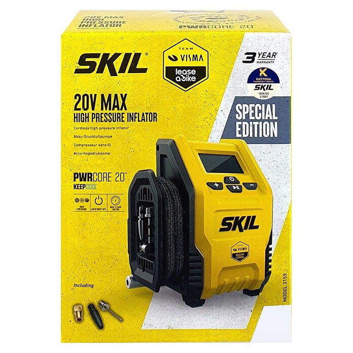 Skil PWRCore 20V Accucompressor 3159 VL TVL Edition (20 V, Excl. accu, 11 bar) | BAUHAUS