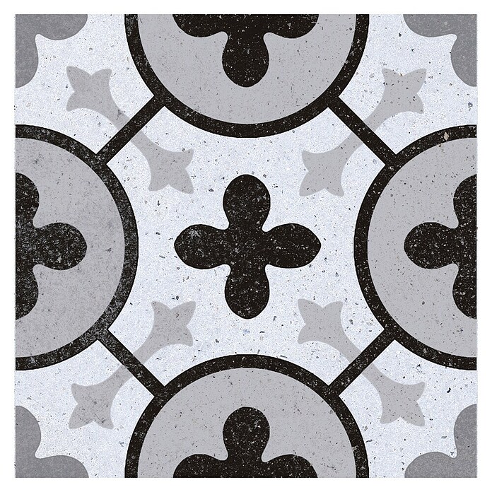 Feinsteinzeugfliese Piccolo (20 x 20 cm, Black Mix, Matt) | BAUHAUS