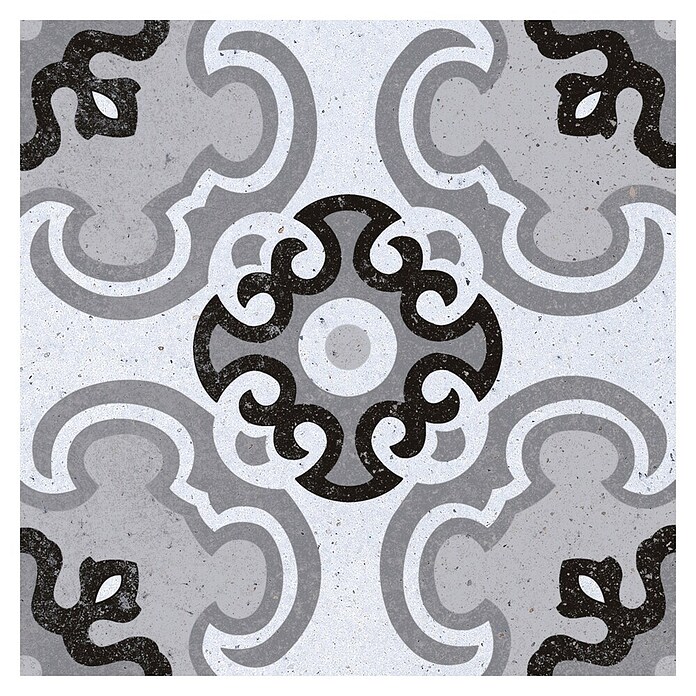 Feinsteinzeugfliese Piccolo (20 x 20 cm, Black Mix, Matt) | BAUHAUS