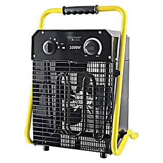 Voltomat HEATING Calefactor industrial (Número de niveles de potencia: 3 ud., 1.650 W - 3.300 W, 220 V - 240 V, Amarillo/Negro, IP24)