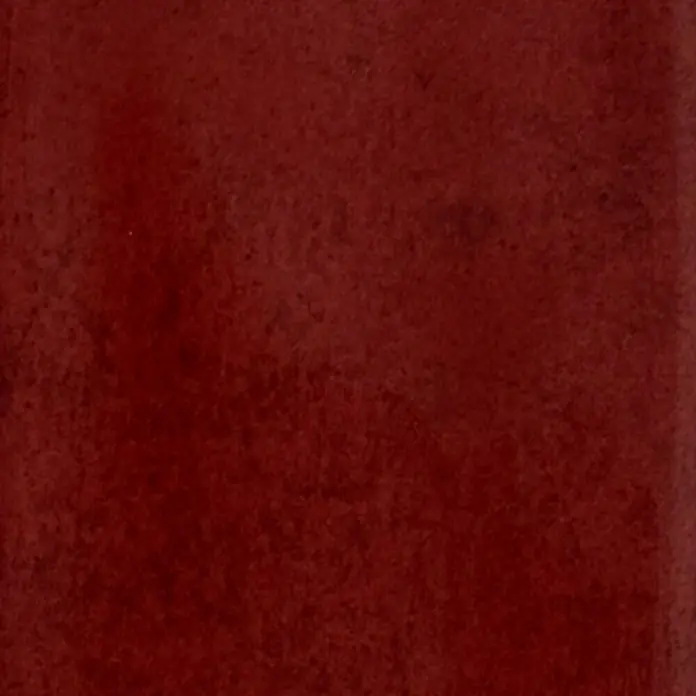 Wandfliese Santorini - 7,5 x 30 cm, Red, Glänzend - Dunkelrotes texturiertes Material.