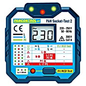 Pancontrol Spannungsprüfer PAN Socket-Test 2 (Messbereich Wechselspannung: 220 V - 250 V, Messkategorie: CAT III 300 V) | BAUHAUS