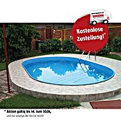 Neptun Ovalbeckenset Premium (500 x 300 x 120 cm, 16 m³, Blau)