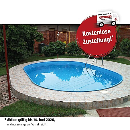 Malibu Stahlwand-Pool Premium (L x B x H: 500 x 300 x 150 cm, 20 000 l)