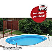 Neptun Ovalbeckenset Premium (450 x 250 x 120 cm, 13 m³, Blau)