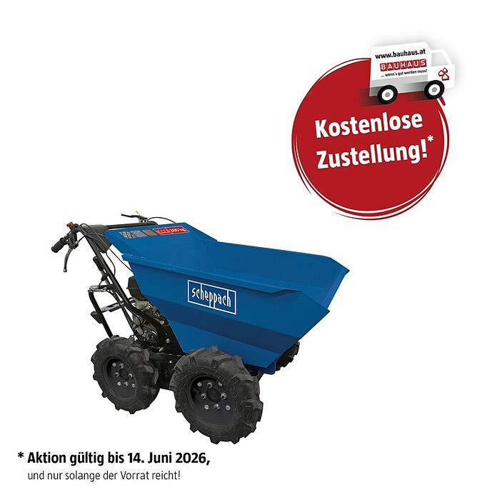 Scheppach Raddumper (Tragkraft: 300 kg, Hubraum: 196 cm³)