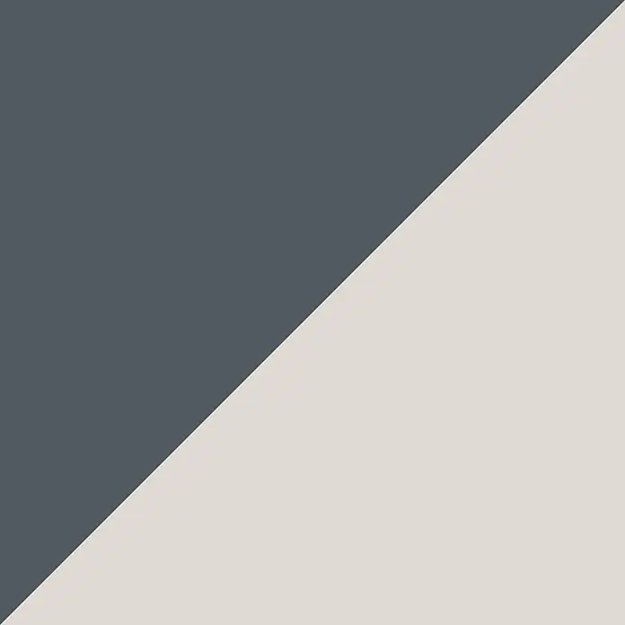 Wetwall Wandpaneel Alloy Spritzschutz - 25 x 80 cm, Malibu Grey / Storm Blue - Diagonales Design mit dunkelgrauen und hellbeigen Vollfarben.
