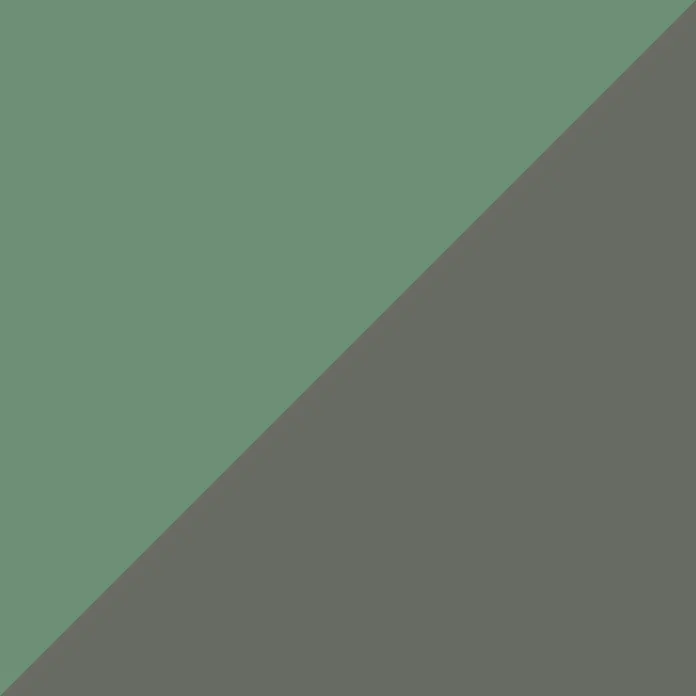 Wetwall Wandpaneel Alloy - 60 x 244 cm, Seafoam Green / Battleship Grey - Abstraktes diagonales Design in gedecktem Grün und dunklem Olivgrau.