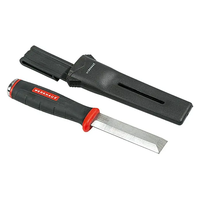 Kirschen 1003004 Stevige beitel met kunststof handvat, rood/zilver, 4 mm