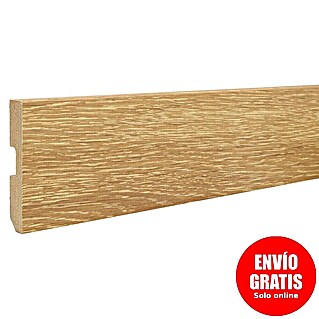 LOGOCLIC Rodapié Roble Gales (220 cm x 15 mm x 80 mm, MDF)