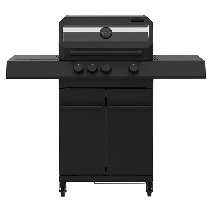 Kingstone Plinski roštilj CLIFF 3500 Beast Black  (10,5 kW, Broj plamenika: 4 Kom.) | BAUHAUS
