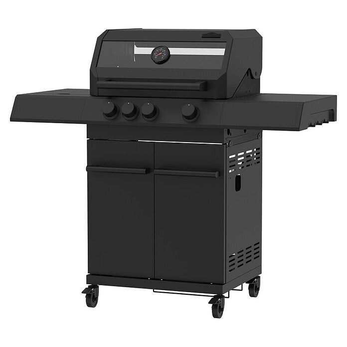 Kingstone Plinski roštilj CLIFF 3500 Beast Black  (10,5 kW, Broj plamenika: 4 Kom.) | BAUHAUS