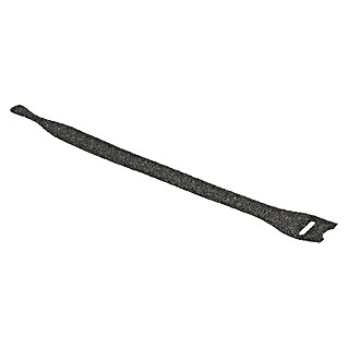 Licatec Klett-Kabelbinder (B x L: 125 x 150 mm, Kunststoff, Schwarz)