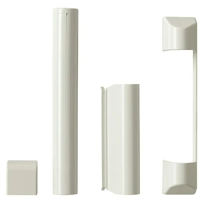 Solid Elements Scharnierkappen-Set - 4 -tlg., Weiß - Ein Set aus weißen IKEA UTRUSTA Abdeckleisten zur stilvollen Verblendung von Elektrogeräten und Rohren in der Küche.