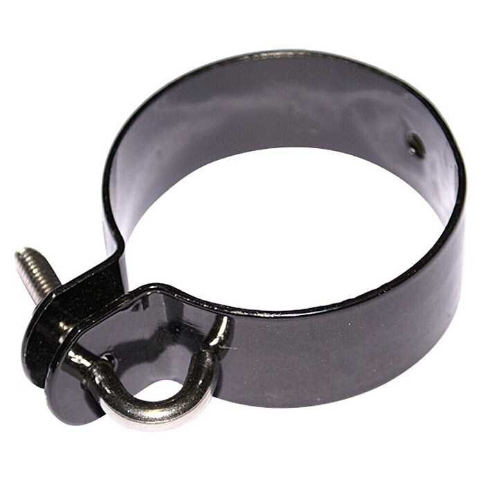 Hadra Paalklem (Diameter: 60 mm, Zwart)