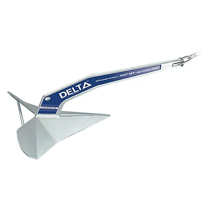Anker Delta - Galvanisiert - Delta Anker, ein Bootsanker mit hoher Haltekraft, ideal für schnelles Ankern und sicheren Halt auf See. Selbstauslösender Anker für Boote.