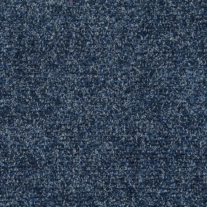 Bricoflor Teppichfliese - Breite: 50 cm, Nadelfilz, Polypropylen, blau - Robuste, melierte dunkelblaue Schlingenflor-Eingangsmatte.