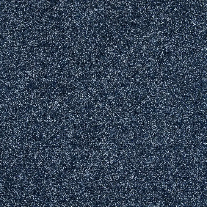 Bricoflor Teppichfliese - Breite: 50 cm, Nadelfilz, Polypropylen, blau - Dunkelblaue, dichte Schlingenflor-Teppichstruktur, ideal für stark frequentierte Bereiche.