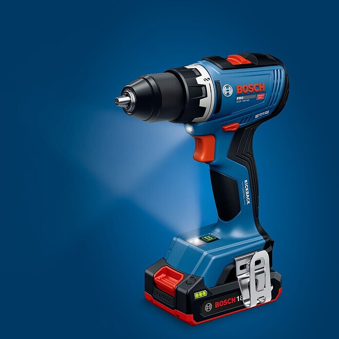 Bosch Professional Akumulatorski vrtalni vijačnik GSR 18V-65  (2 bateriji, 63 Nm) | Akumulatorski vijačniki in vrtalniki | Vrtalniki in vijačniki | Stroji | Orodja in stroji | Izdelki | BAUHAUS