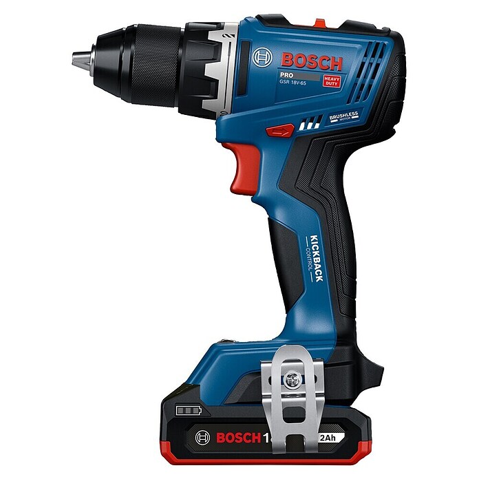 Bosch Professional Akumulatorski vrtalni vijačnik GSR 18V-65  (2 bateriji, 63 Nm) | Akumulatorski vijačniki in vrtalniki | Vrtalniki in vijačniki | Stroji | Orodja in stroji | Izdelki | BAUHAUS