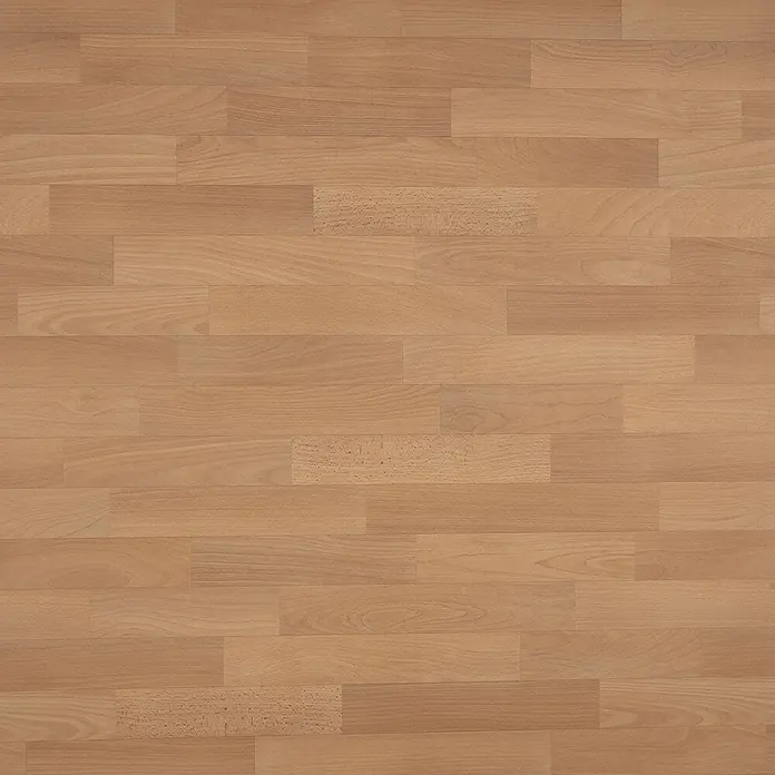 Vinylboden CV-Belag - 600 x 200 cm, Buche-Optik 101S - Helles Holzparkett mit Dielenmuster.