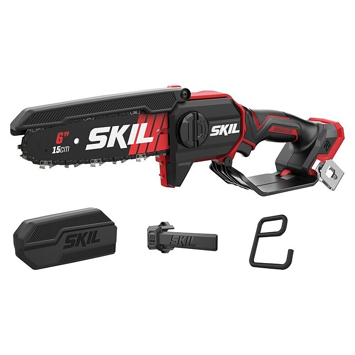Skil PWRCore 20V Accukettingzaag + Gratis Accu Compressor (20 V, Li-ion, Excl. accu, Lengte zaagblad: 15 cm) | BAUHAUS