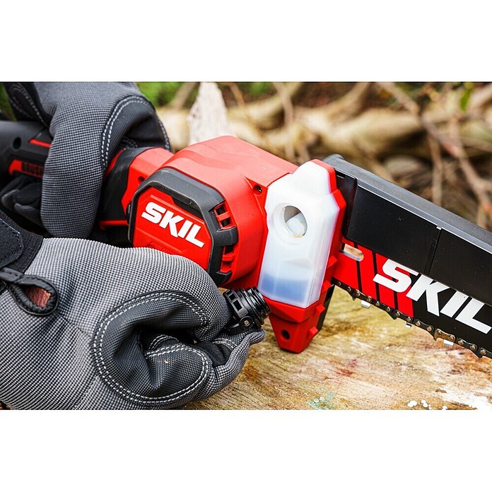 Skil PWRCore 20V Accukettingzaag + Gratis Accu Compressor (20 V, Li-ion, Excl. accu, Lengte zaagblad: 15 cm) | BAUHAUS