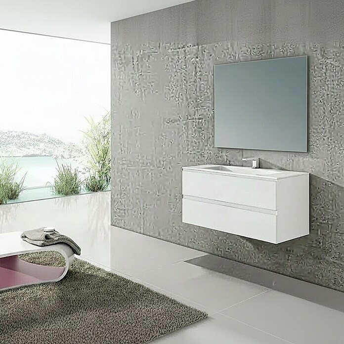 Conjunto de mueble de baño Módena (Ancho: 80 cm, Blanco, 3 pzs.) | BAUHAUS