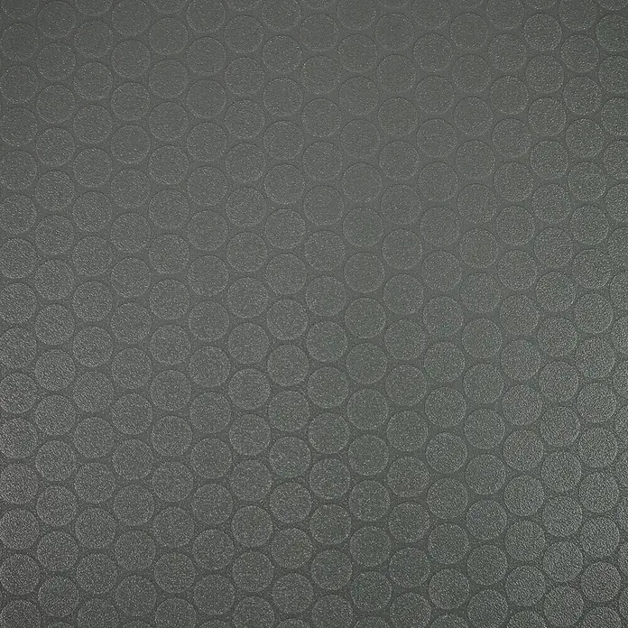 Vinylboden CV-Belag - 500 x 200 cm, Anthrazit, Fairplay - Dunkelgraue Anti-Rutsch-Bodenmatte mit erhabenen runden Noppen.