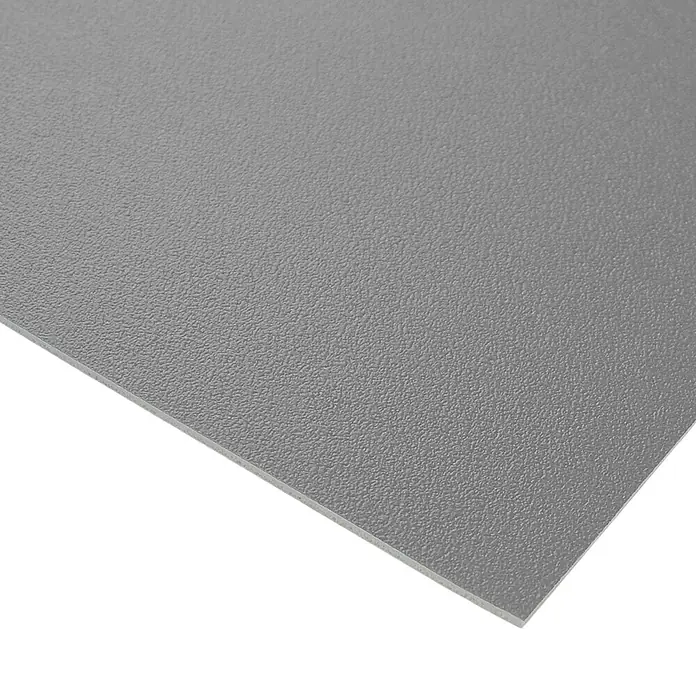 Vinylboden CV-Belag - 2.000 x 200 cm, Grau, Expotop - Strukturiertes graues Plattenmaterial.
