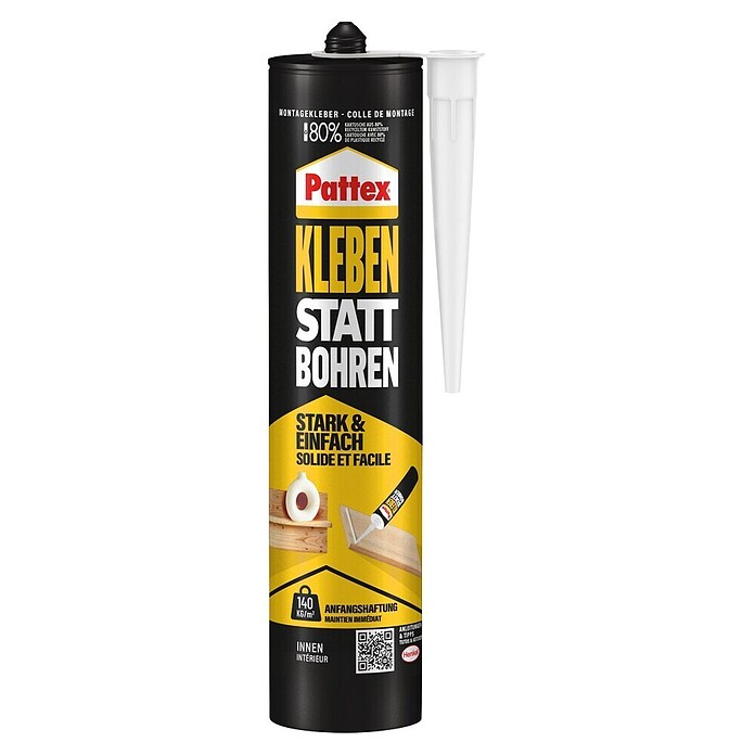 Pattex Montagekleber Kleben statt Bohren (400 g)