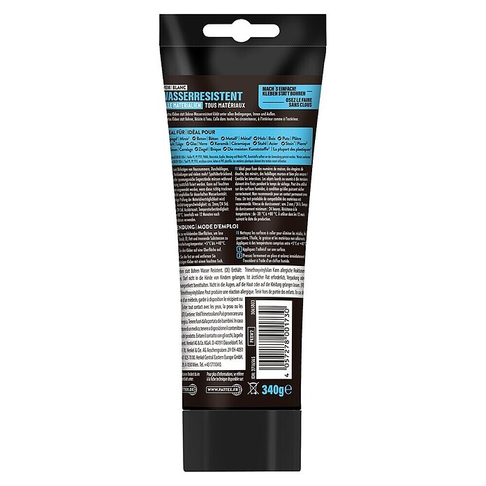 Pattex Kleben statt Bohren (340 g, Wasserresistent)