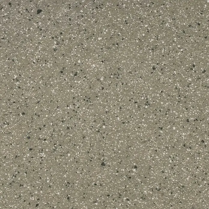 Vinylboden CV-Belag - 250 x 200 cm, Mira 690D - Grau gesprenkeltes Material mit kleinen weißen und schwarzen Flecken, eine robuste Oberfläche bietend.