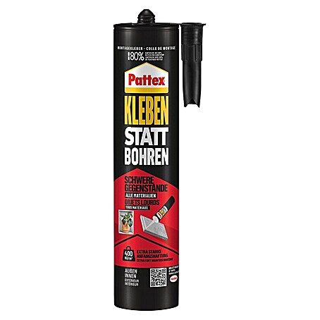 Pattex Montagekleber Kleben statt Bohren Schwere Gegenstände (440 g)