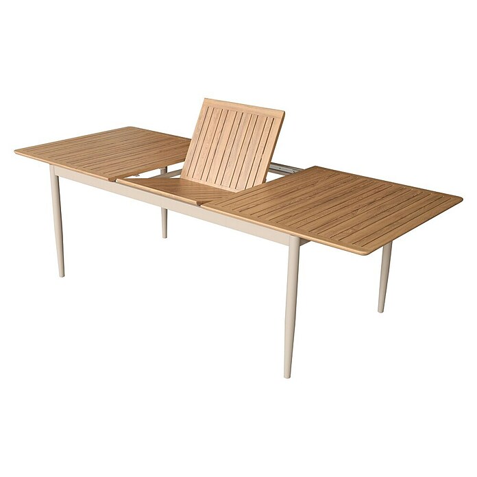 Gartentisch (L x B x H: 181 x 100 x 76 cm, Rechteckig, Braun, Aluminium) | BAUHAUS