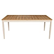 Gartentisch (L x B x H: 181 x 100 x 76 cm, Rechteckig, Braun, Aluminium) | BAUHAUS