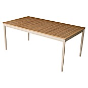 Gartentisch (L x B x H: 181 x 100 x 76 cm, Rechteckig, Braun, Aluminium) | BAUHAUS