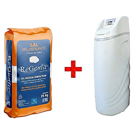 Bb agua Descalcificador de agua Ceramic Pilot 2.5 + 3 sacos de sal para descalcificador