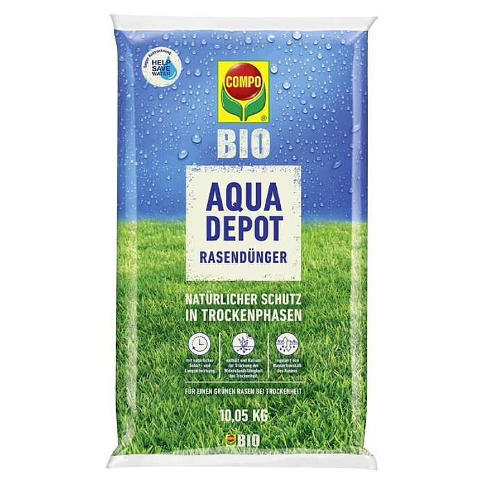 Gnojilo za trato BIO AQUA DEPOT  (10 l) | Gnojila za trato z uničevalcem plevela | Gnojila za travo | Gnojilna sredstva | Gnojila, zemlje in sredstva za zaščito rastlin | Vrt in prosti čas | Izdelki | BAUHAUS