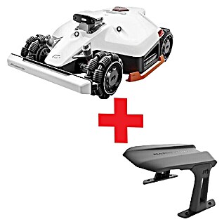 Mammotion Set robotske kosilnice Luba 2 AWD 5000x in garaže (5.000 m², Širina reza: 40 cm, Satelitska navigacija, LiDAR)