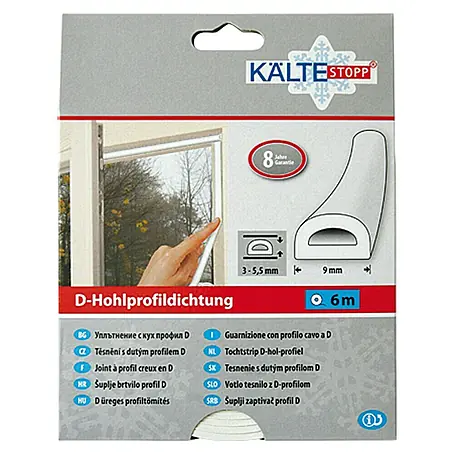 KÄLTESTOPP D-Hohlprofildichtung