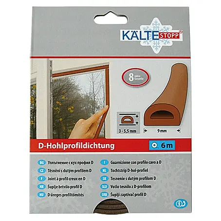 KÄLTESTOPP D-Hohlprofildichtung